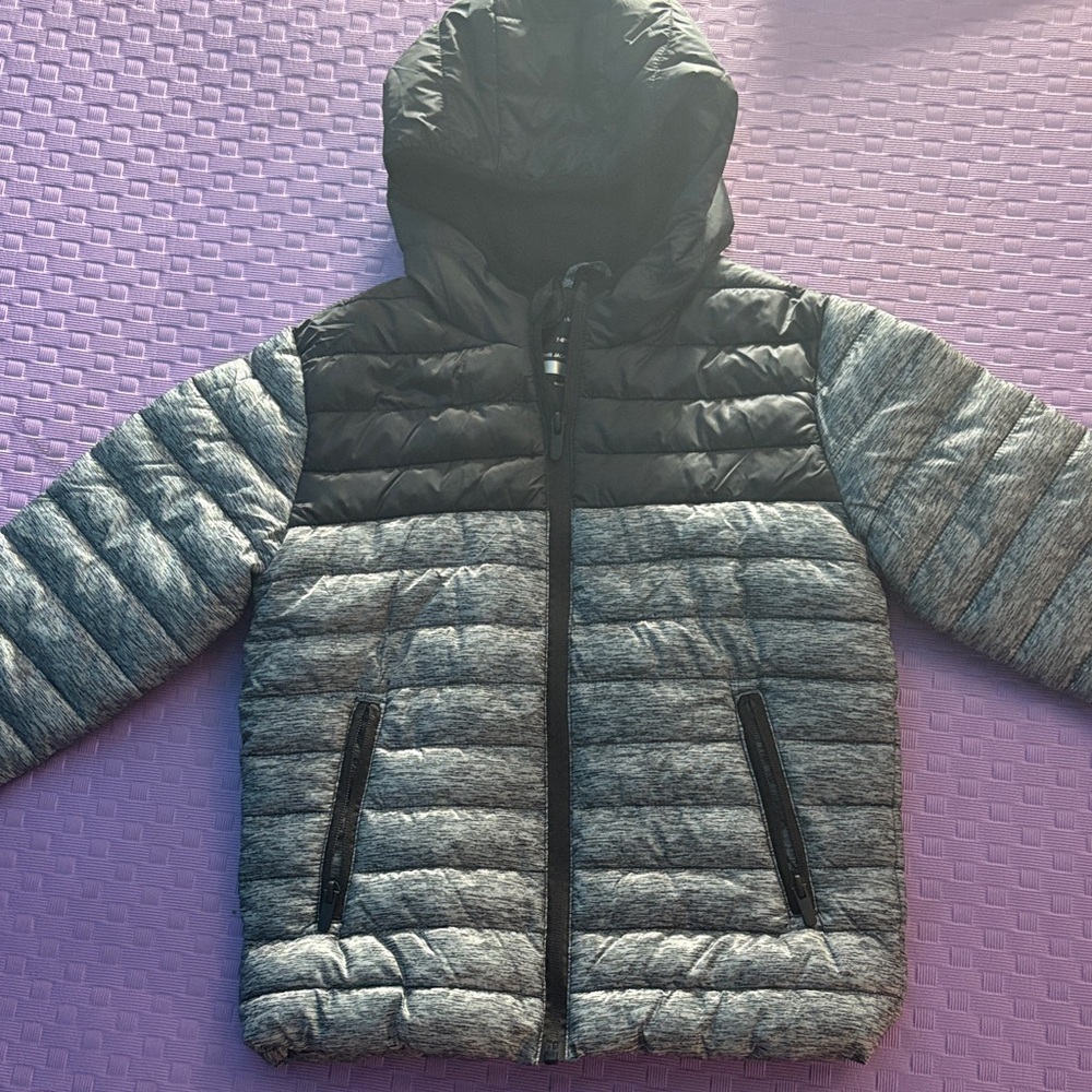 Primark Kids Charcoal and Black Puffer Jacket